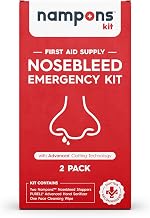Nampons Nosebleed Emergency Kit, 2 Bleed Stoppers, Purell Sanitizer & Wipe