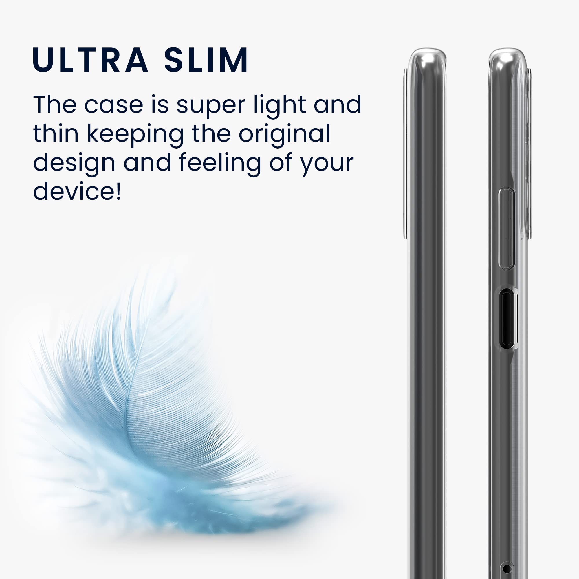 kwmobile Case Compatible with Xiaomi 11T / 11T Pro - Clear Case Soft Slim Flexible Protective TPU Phone Cover - Transparent - Image 4