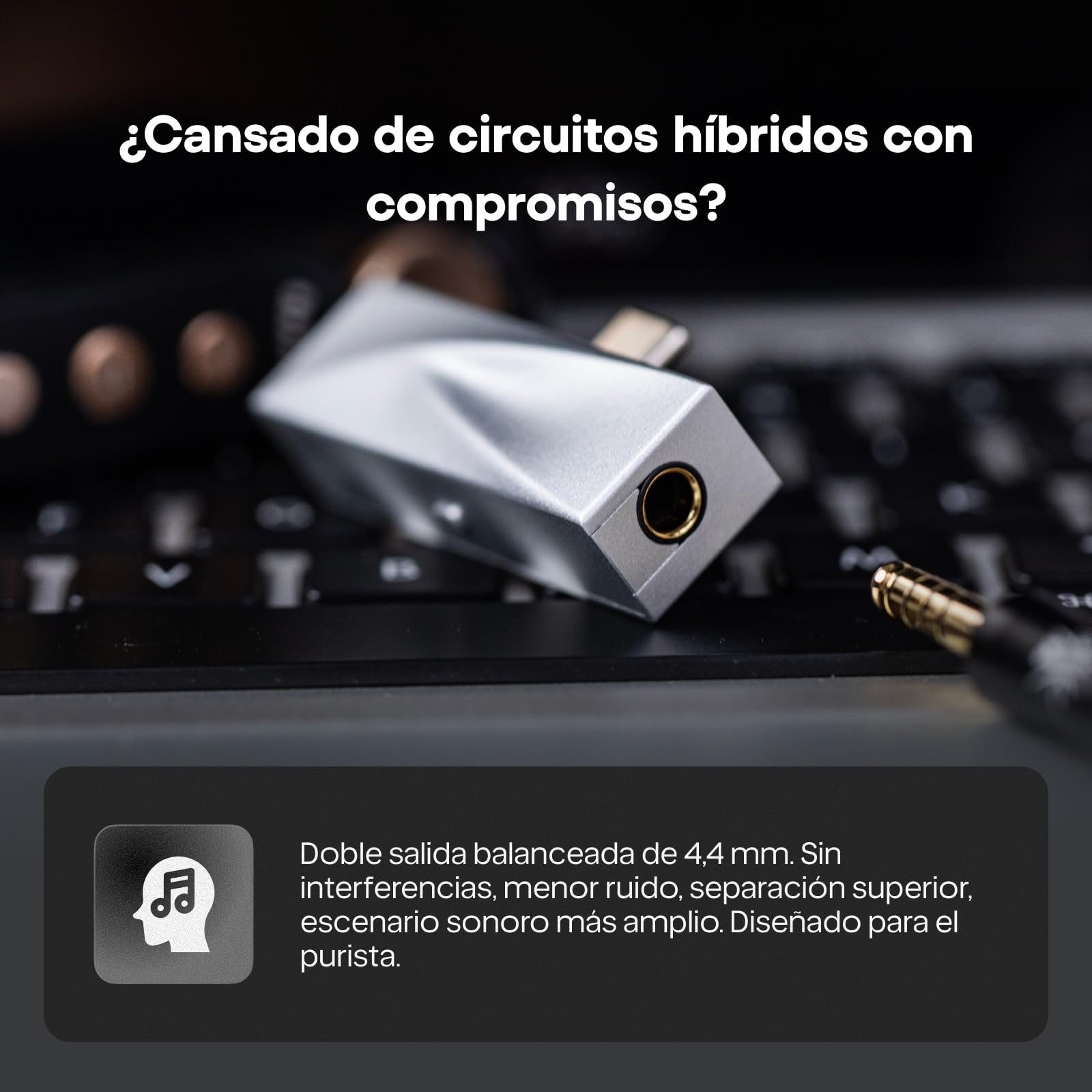 Linsoul KIWI EARS SONICAP Custodia Impermeabile per Auricolari + Kiwi Ears Allegro BAL Mini USB-C IEM DAC AMP, Doppia Uscita Bilanciata