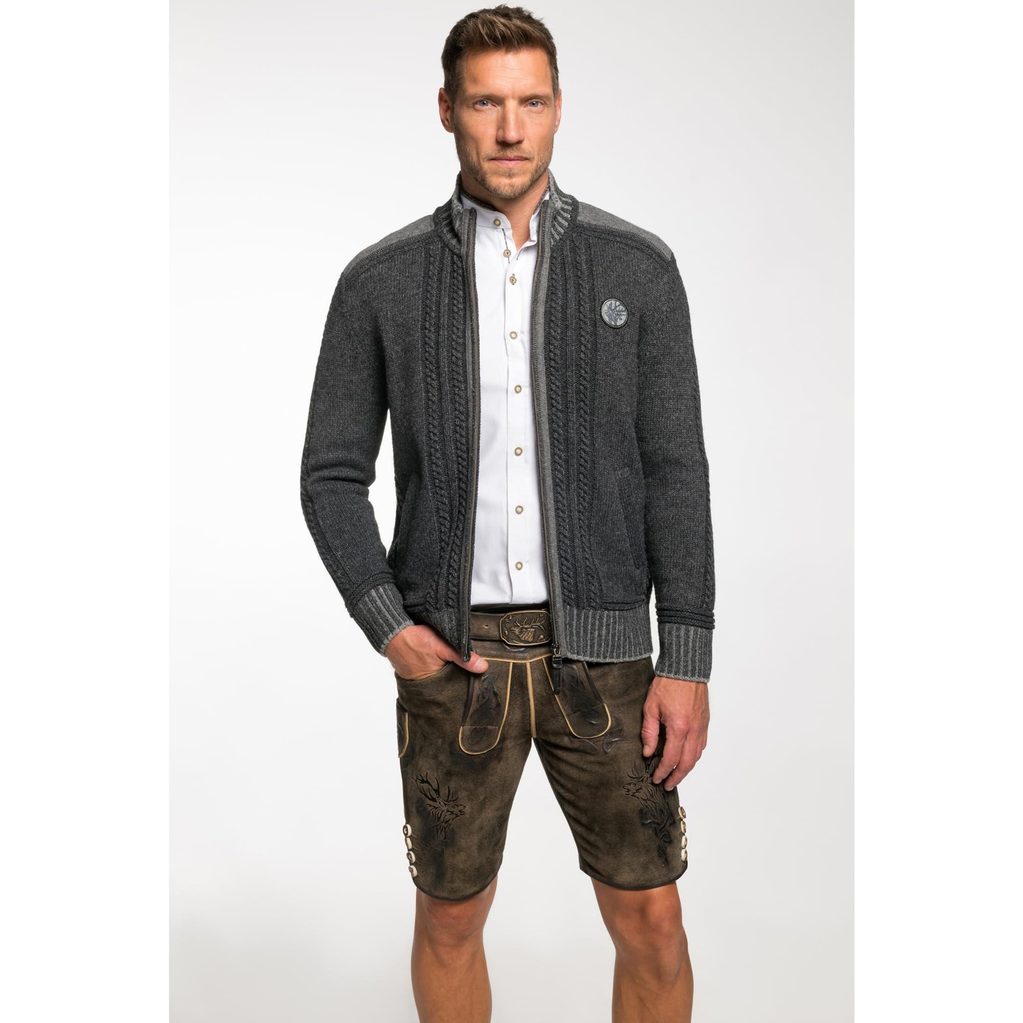 Spieth & Wensky Strickjacke Erato d,grau