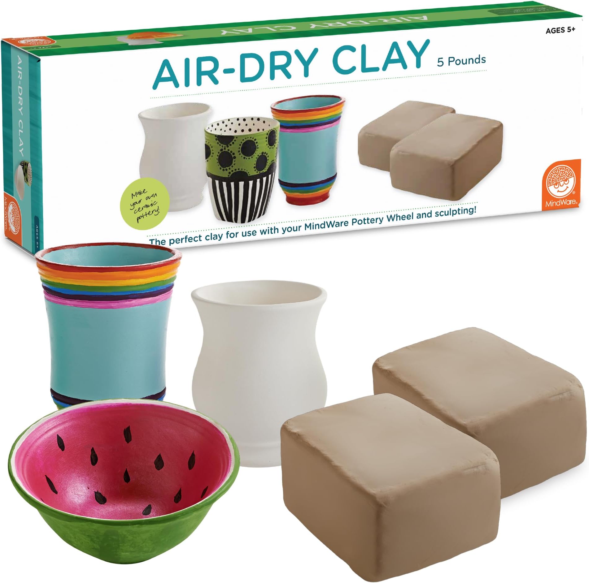 Pottery Wheel Air-Dry Clay Refill by MindWare