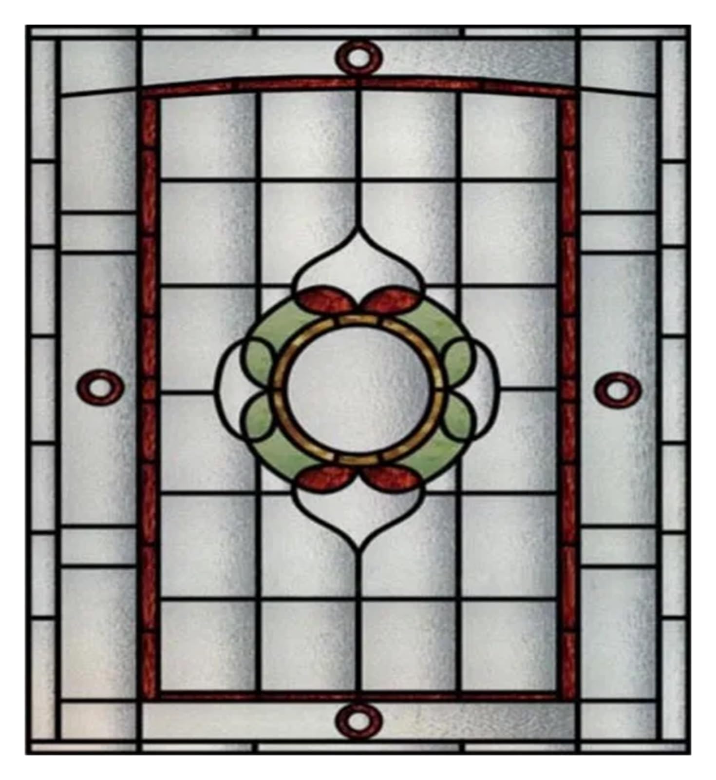 Window Film Stained Glass Window Film Retro Vintage Frosted Static Cling Art Colored Films Door Sticker