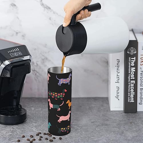 Miniatura 7 de Colorido vaso aislado de acero inoxidable de 20 onzas, taza de café con tapa a prueba de salpicaduras y popote para hombres, mujeres y amantes