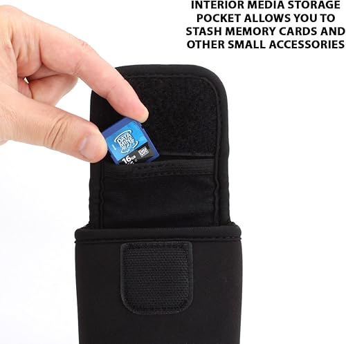 Miniatura 8 de USA Gear Funda de cinturón para teléfono compatible con Jitterbug 2, Alcatel GO, Nokia 2780, Tracfone TCL 2, Artfone G3 y más – Bolsa de neopreno