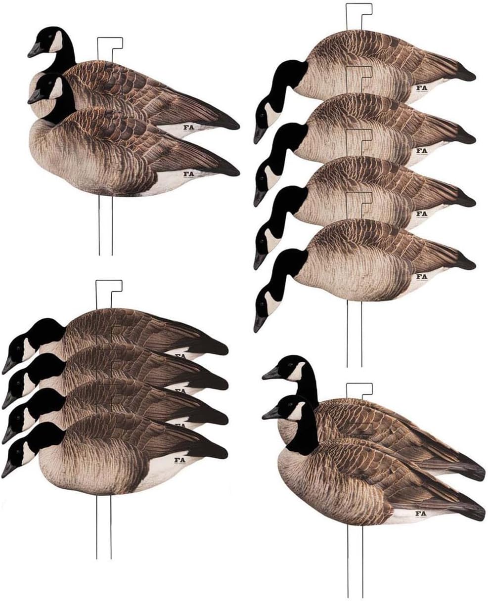 Final Approach Last Pass Honker Silhouette Decoys 12 Pack with Flocked Heads