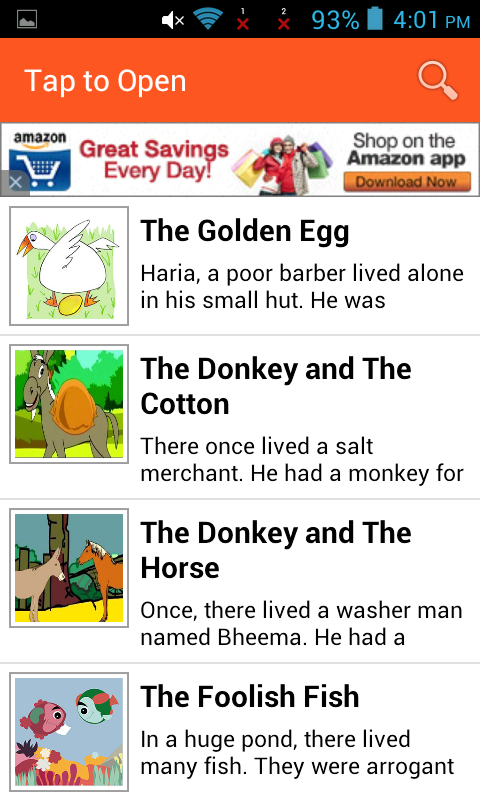 Short Stories For Kids - App on Amazon Appstore