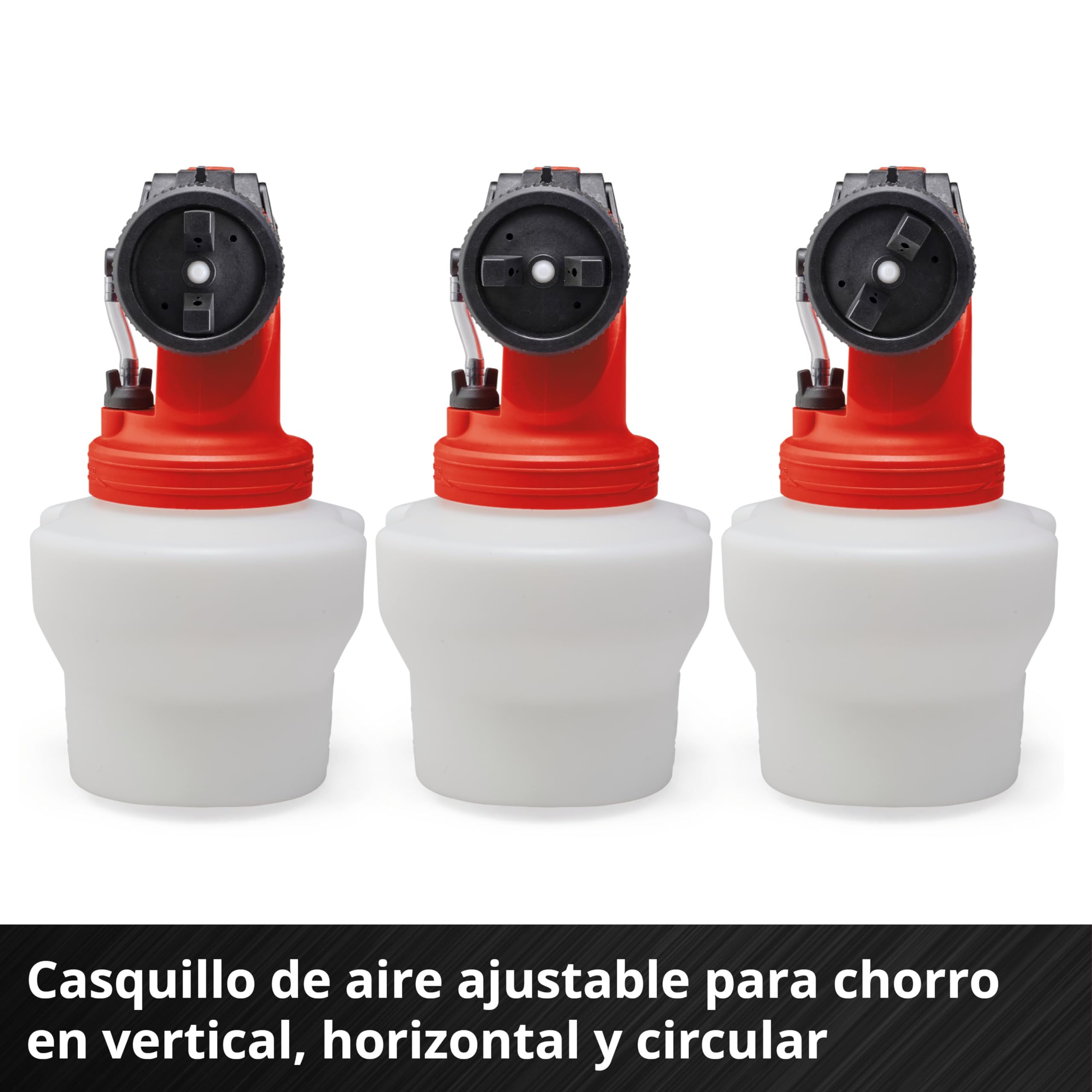 Einhell Sistema de pulverización de pintura a batería TE-SY 18/90 Li-Solo Power X-Change (18 V, 1000 ml/min capacidad de flujo, contenedor de 1200 ml, cantidad ajustable de aire/pintura, incluye
