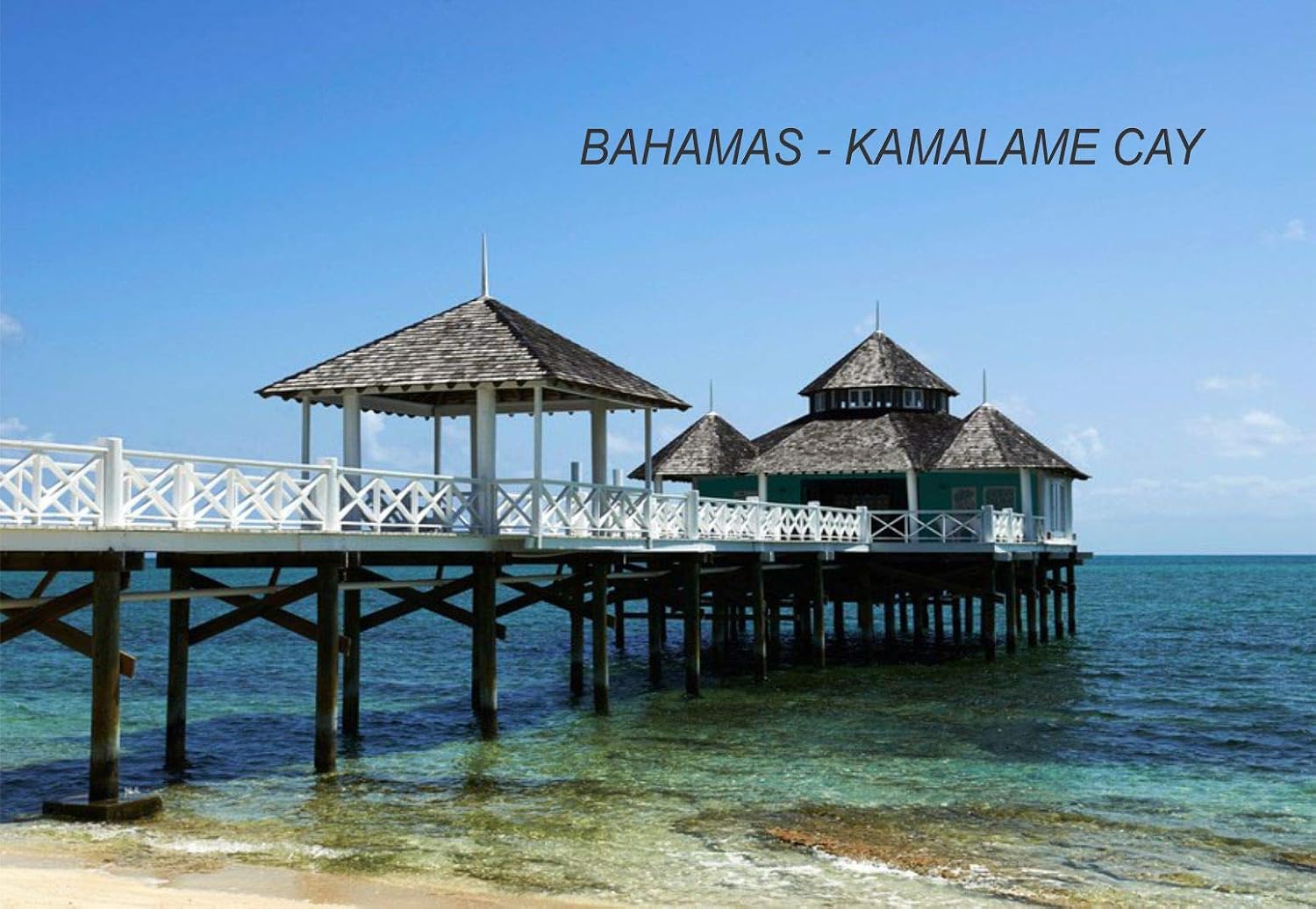 Bahamas Bahamian Fridge Refrigerator Magnets (3 Piece, Style: Atlantis Paradise Island #BAH10) image 3