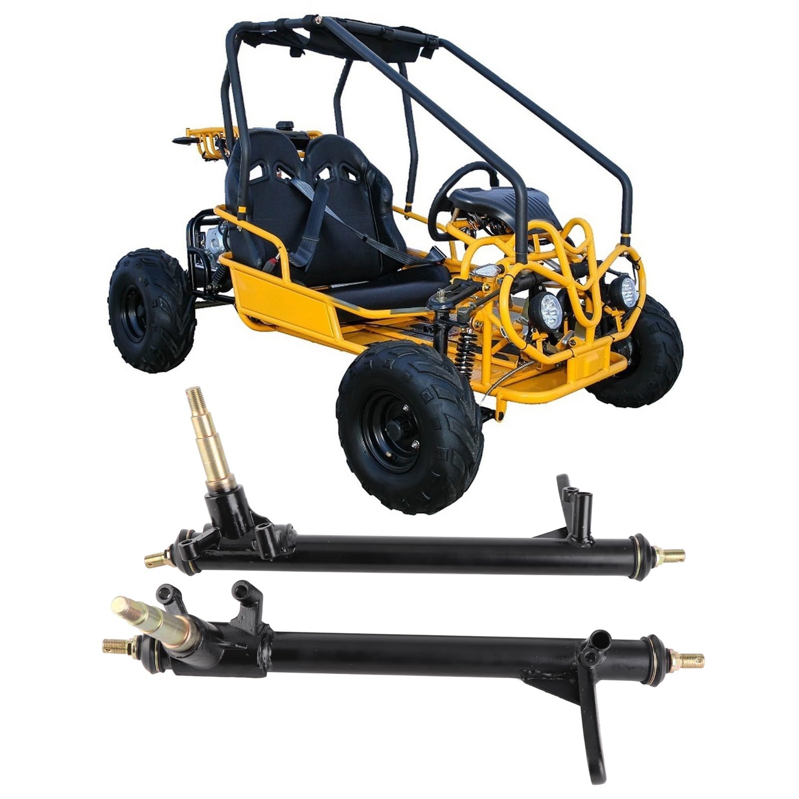 Buen Eje de Dirección de 420 Mm, Movilidad Vertical y Horizontal, Ideal para Go Kart, ATV, UTV,Otras piezas