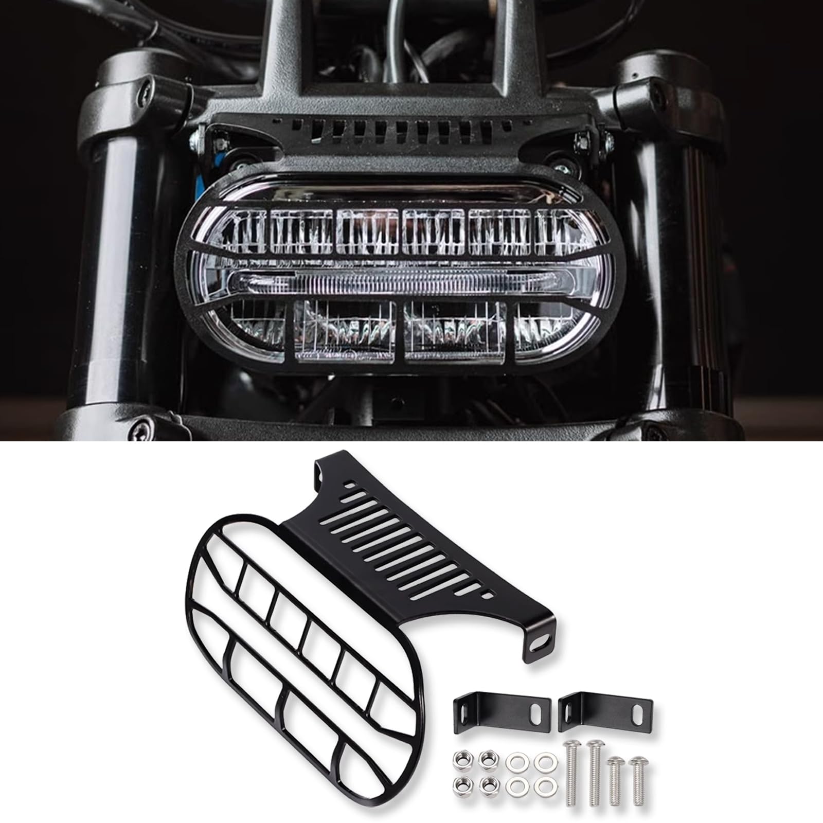 QWDRHen For Sportster S 1250 RH1250 sportster s 1250 ph1250 2025 2024 accessories motorcycle headlight protector grille guard protection grille black protective grille