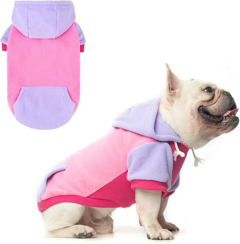 Moletom com Capuz para Cães BEAUTYZOO em Fleece com Bolso e Abertura para Guia, Tamanho L