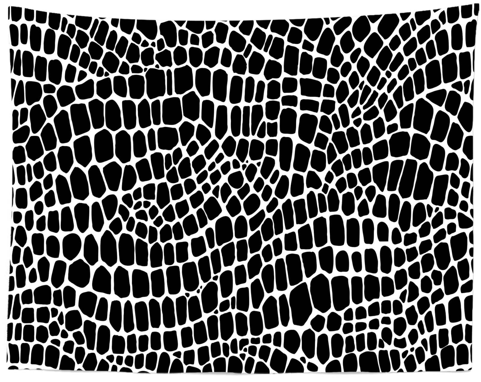 5.2x3m Toile de Fond Abstraite en Peau de Serpent Noir et Blanc, Motif de Peau de Crocodile, Dinosaure, Serpent, Reptile, décorations de fête, bannière, séance Photo, Accessoire de Studio