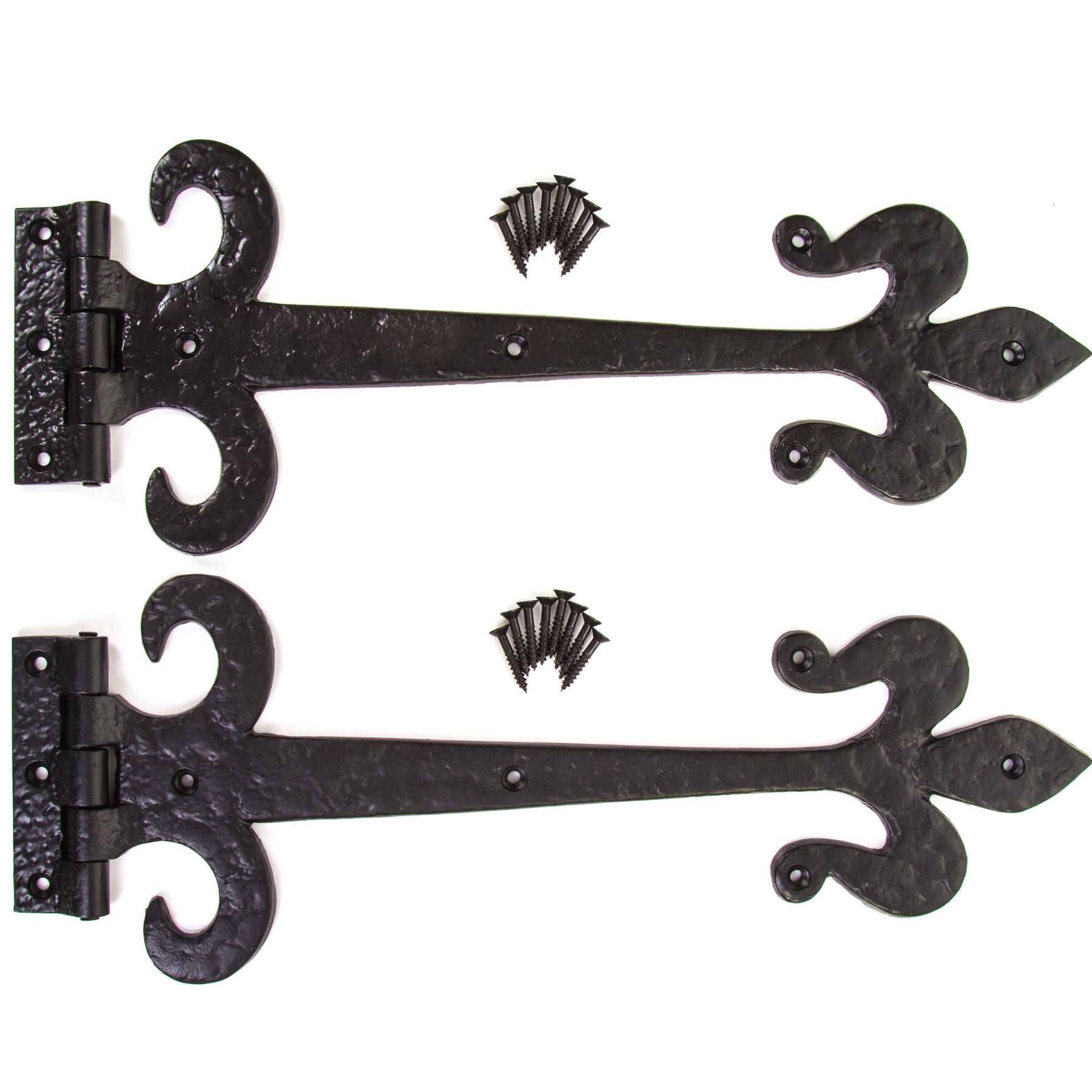 Metal Door Hinges Pair Of Decorative Cast Iron T-Hinge Door Hinges ...