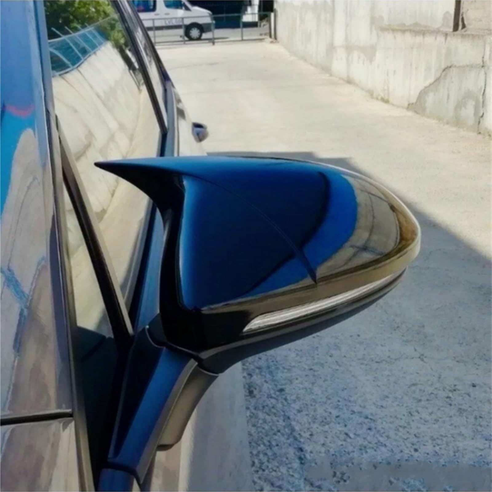 Cover Specchietto Per VW Per Golf 7 MK7 2012-2020 Alloggiamento specchietto stile pipistrello Copertura specchietto retrovisore Copertura 2 pezzi per nero lucido