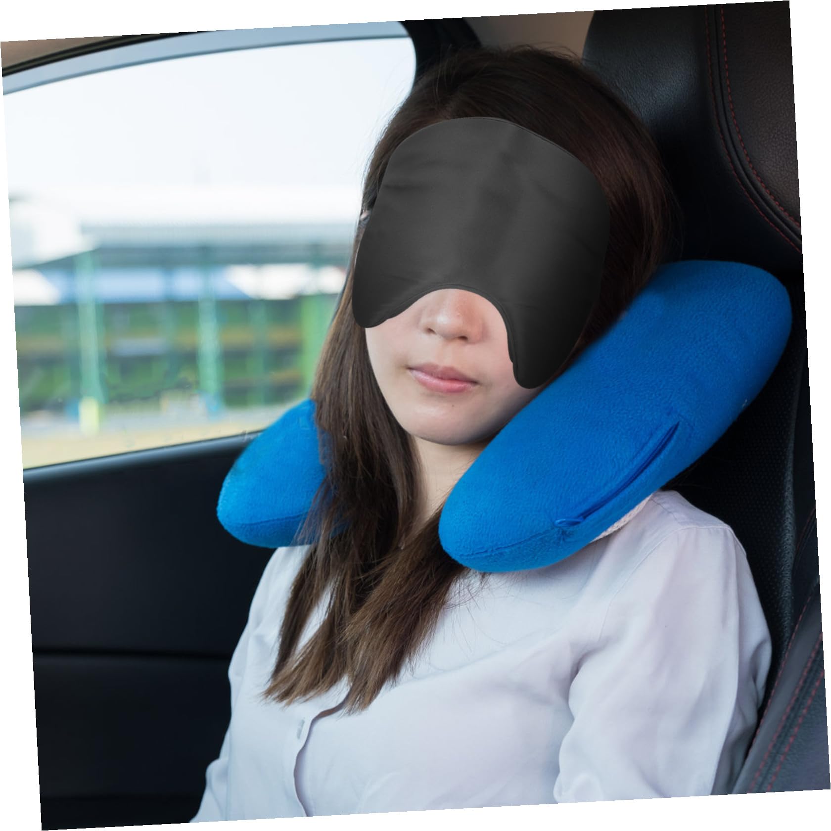 Masque de Sommeil Confortable et Doux Noir en Soie et Coton Protège les Yeux sans Plisser la Peau pour Longs Voyages et Hôtels