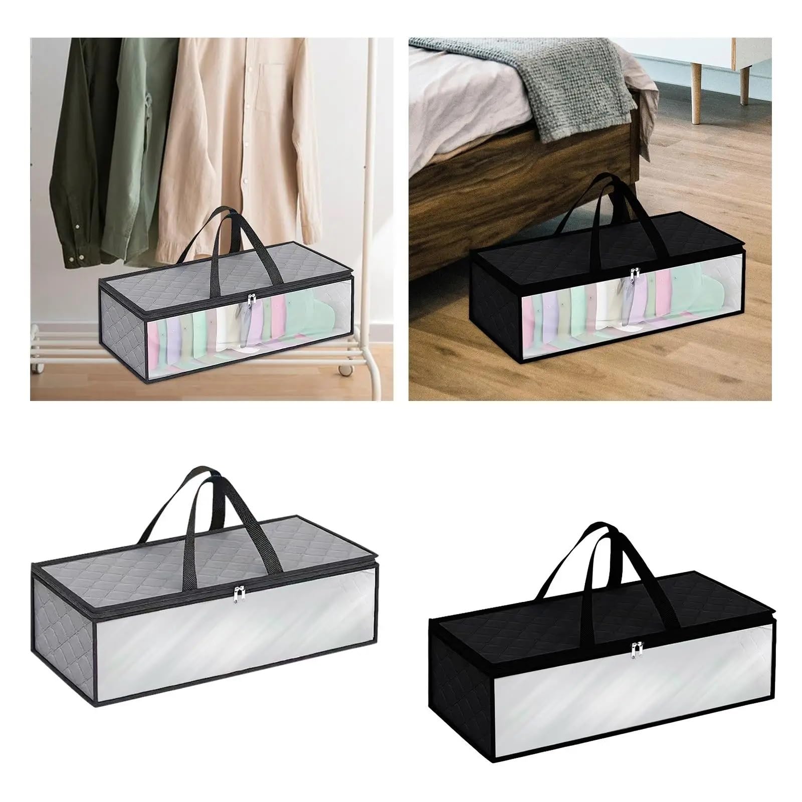 Caja de almacenamiento for sombreros, bolsa for gorra béisbol, contenedor ropa, organizador for juguetes, almohadas, sombrero Para Sombrero(Grey)