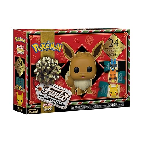 Funko Pop! Holiday Calendar - Pokemon, 24 Pocket Pop! Vinyl Figures