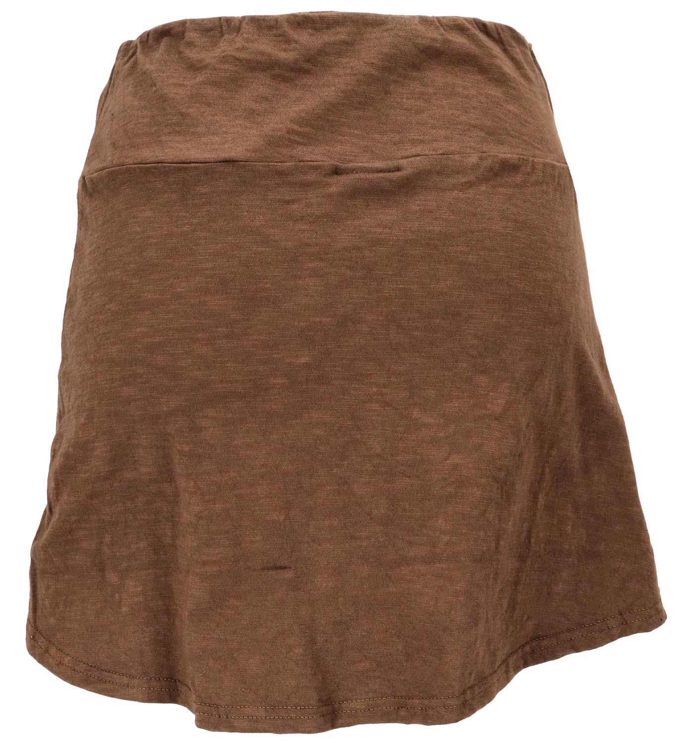 GURU SHOP Minifalda cómoda de algodón para mujer