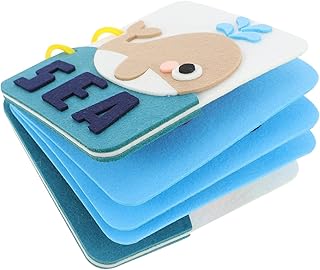 TOYANDONA Livro Macio Para Bebês Animais Do Oceano Livro Macio Livro De Desenho De Brinquedo Para Crianças O Livro Livro De Pano De Feltro Oceano Livro De Atividades Para Crianças Livro De