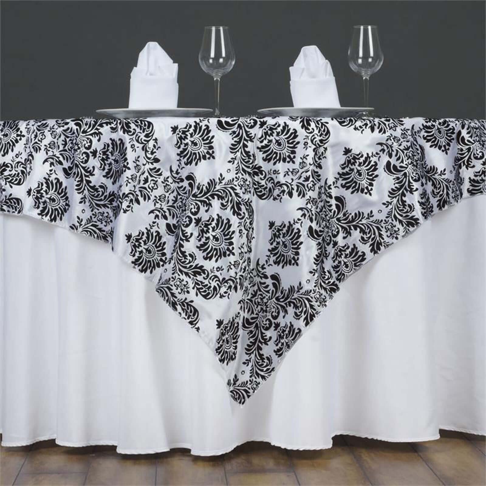 Amazon.com: Efavormart Black Damask Flocking Square ...