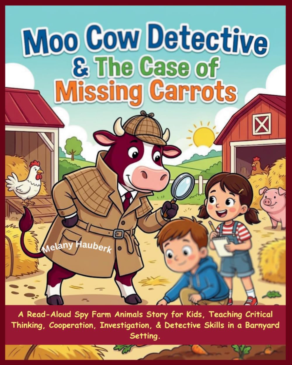 Moo Cow Detective & The Case of Missing Carrots: A Read-Aloud Spy Farm Animals Story for Kids, Teaching Critical Thinking, Cooperation, Investigation, ... Cow Farm Animals Picture stories for Kids)