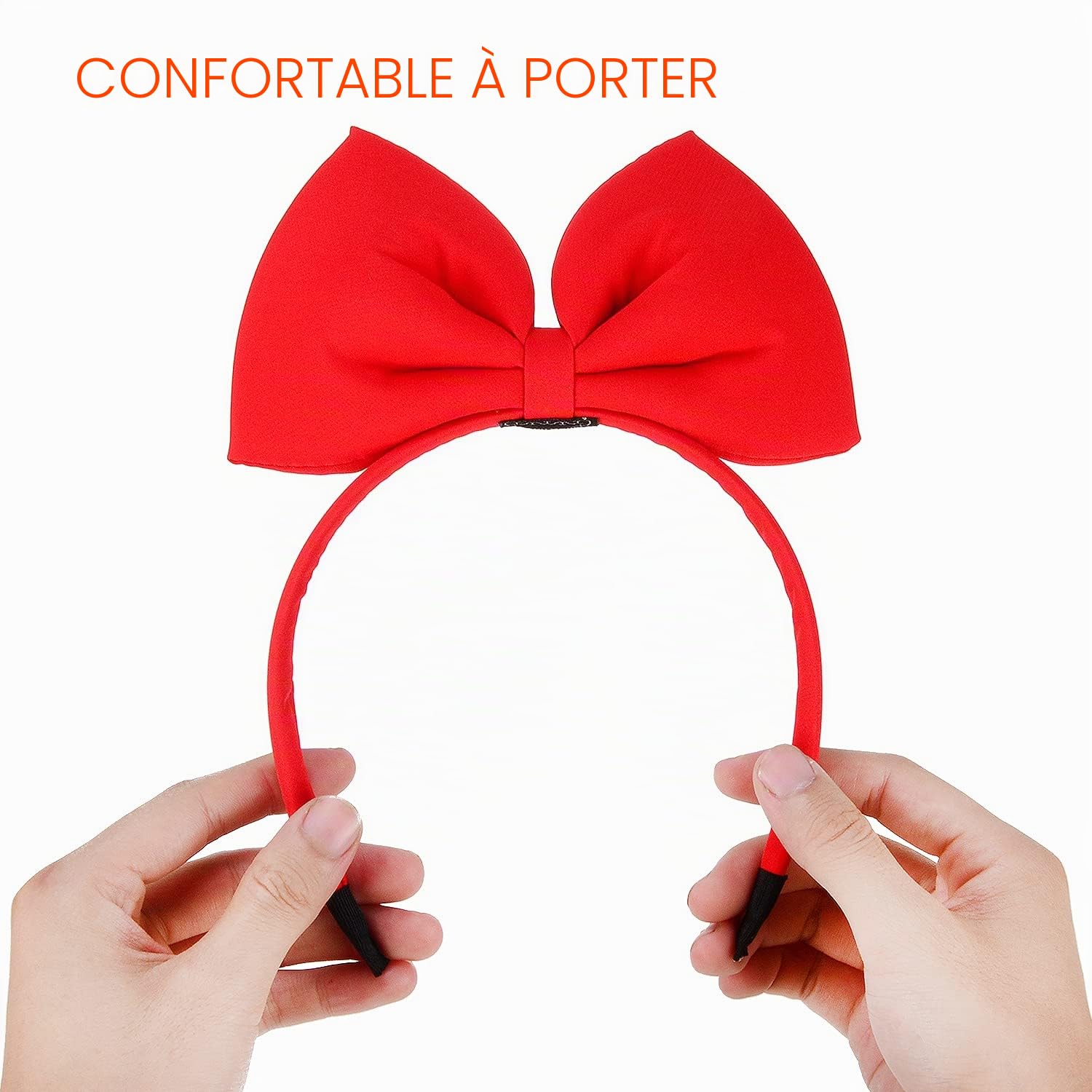 Bandeau à Nœud Rouge, Hoshin Kiki La Petite Sorcière Schokobons Bandeau Rouge avec Nœud pour Femmes et Enfants