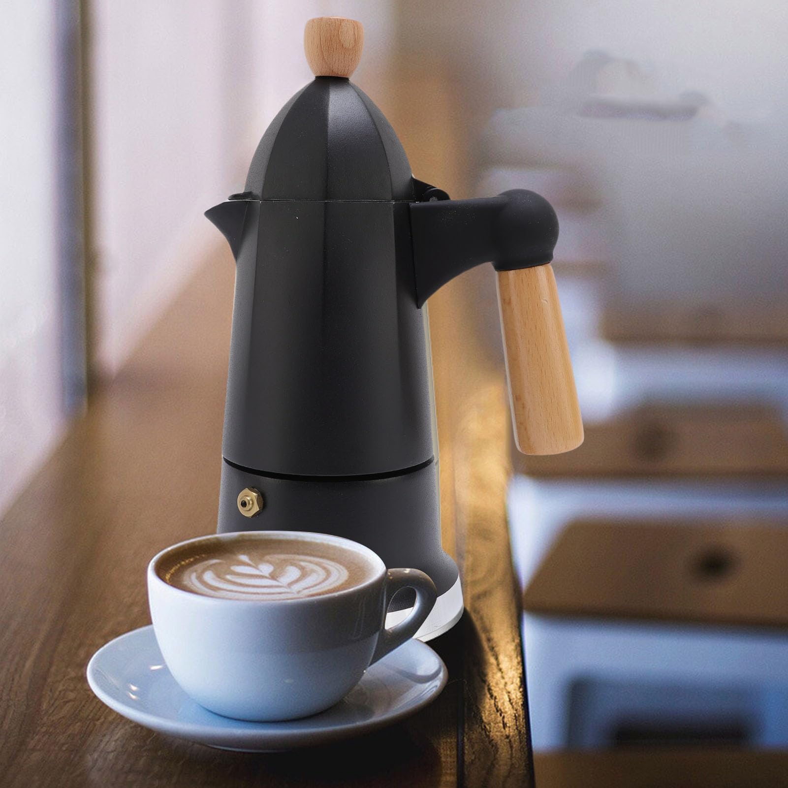 Bollitori per caffè da Piano Cottura Express 150ML 3 Tazze Caffettiera Caffettiera per caffè Pentola per Ufficio Domestico All'aperto (#2)