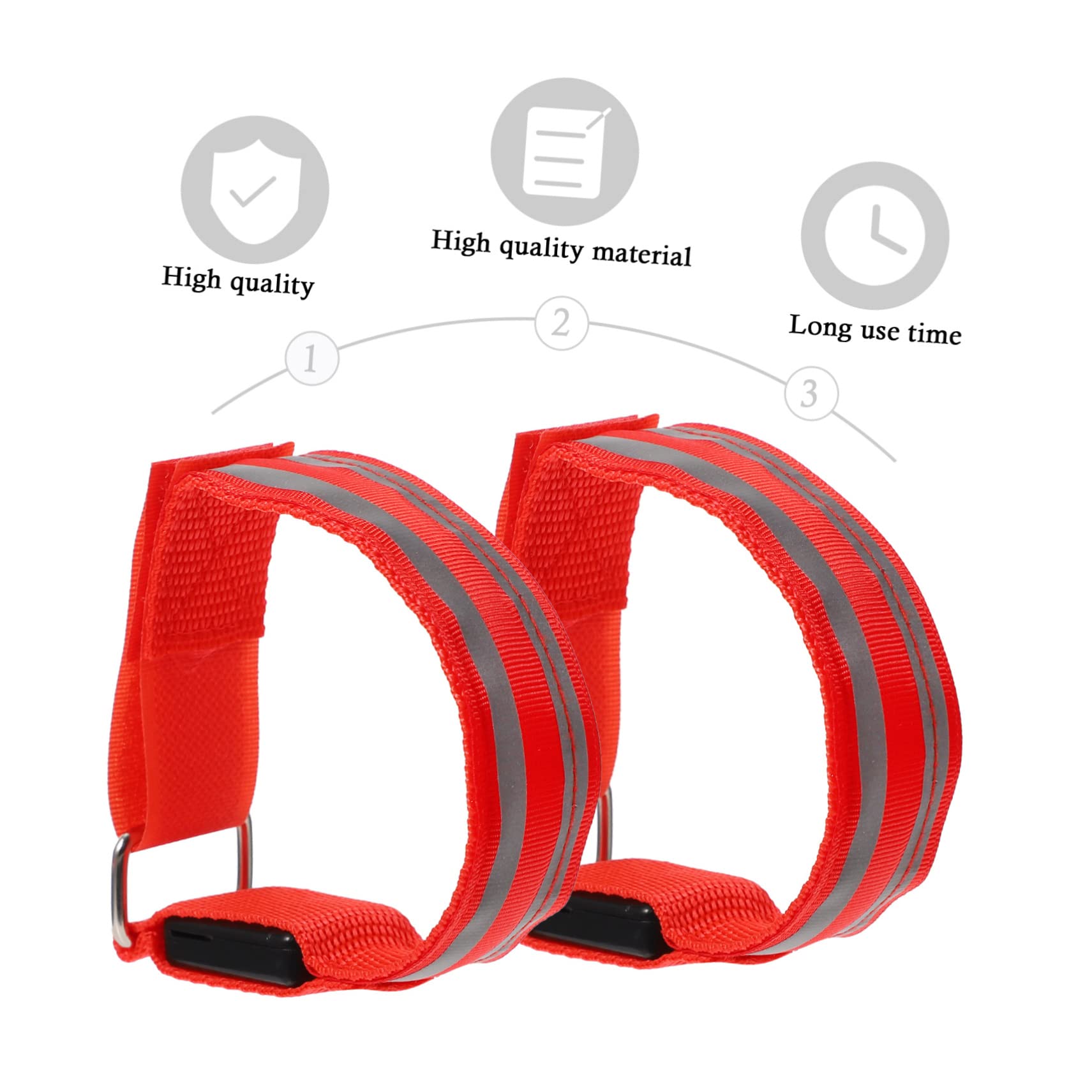 Kisangel 4 Pièces Feux De Circulation LED Bracelets Lumineux Cheville Course De Nuit La Nuit avec Électronique LED