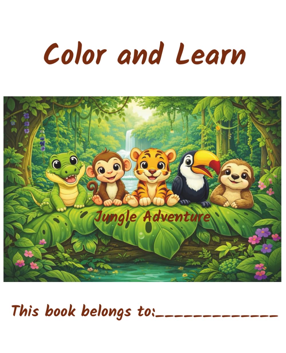 Color and Learn: Adventure to the Jungle