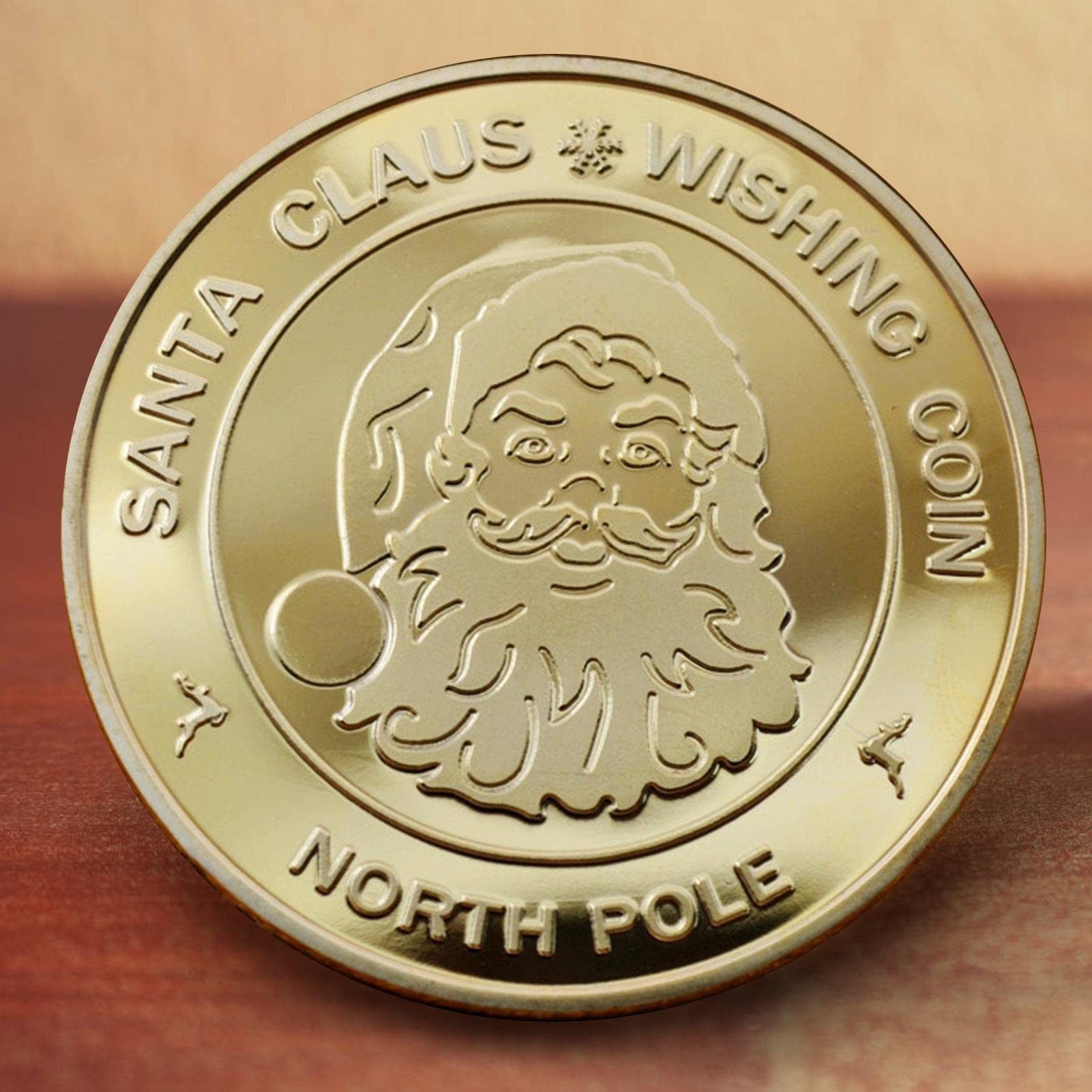 Amazon.co.jp: サンタコイン、記念コイン、クリスマスの靴下詰め物、ジングルベルパターンのクリスマスチャレンジコイン 、クリスマスパーティーのための個別の収集可能なコインはギフトを支持します Yaoshi : ホビー