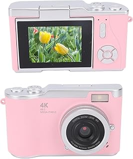 Digital Camera, 4K Video Recording 48MP Photography Camera with Flip Screen and 18X Digital Zoom, for Travel Vlogging Selfie and Graduation (RED)