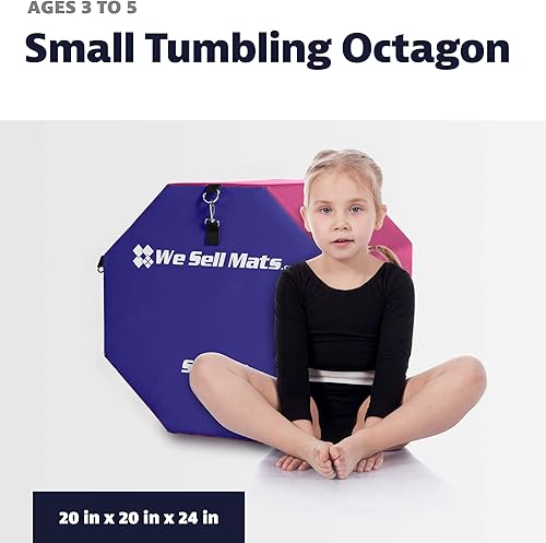 Miniatura 9 de We Sell Mats Gymnastics Octagon Skill Shape Tumbling Mat, Somersault Backbend Trainer for Gymnastics, Cheerleading and Martial Arts