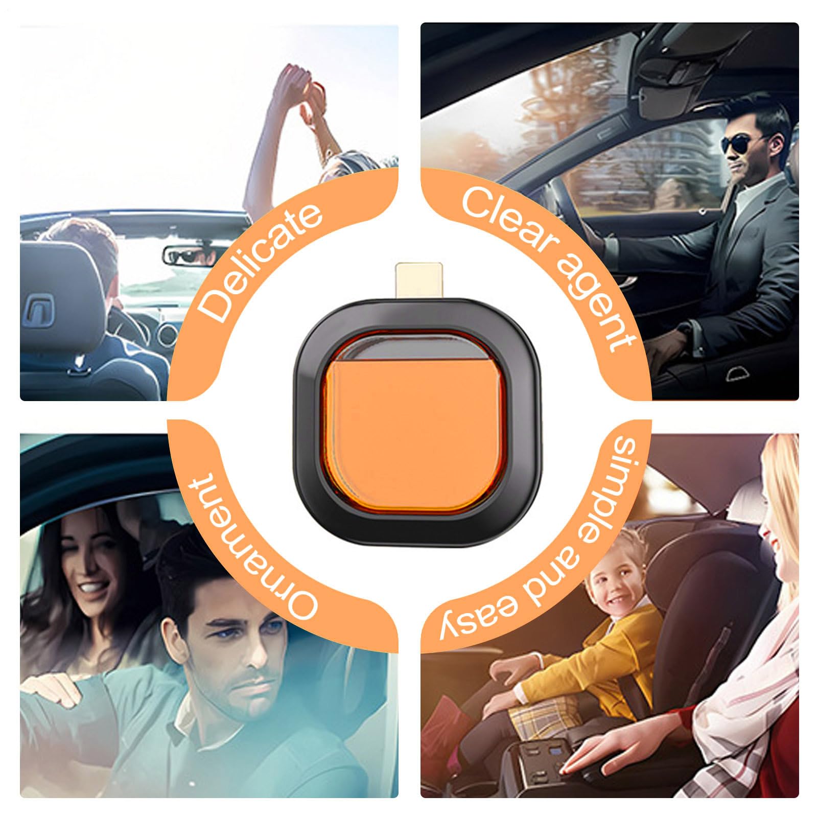 Diffusore Di Oli Essenziali E Profumo Da Auto Profumatore D'Aria | Per Ornamenti Interni Auto Diffusore Oli Lunga Durata Mini Clip Bocchetta Regolabile Aromaterapia Profum