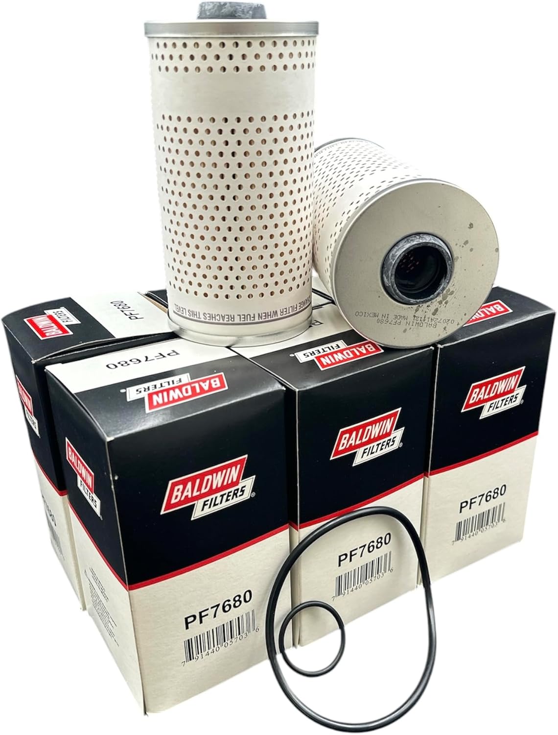 PF7680 Baldwin Fuel Water Separator Filter Replaces WIX 33651, Donaldson P550463, Fleetguard FS1029W (Pack of 6)