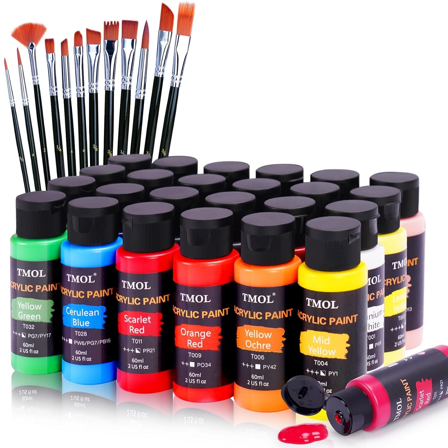 Amazon.com: Acrylic Paint Set 24 color-015 : Arts, Crafts & Sewing