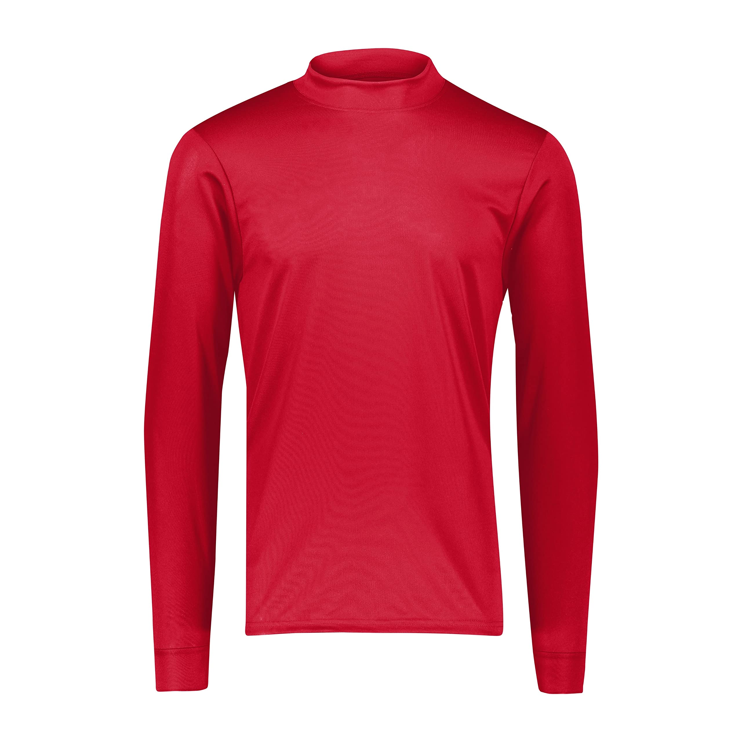 Augusta Sportswear Wicking Mock Turtleneck Shirt, 3X-Large, Red
