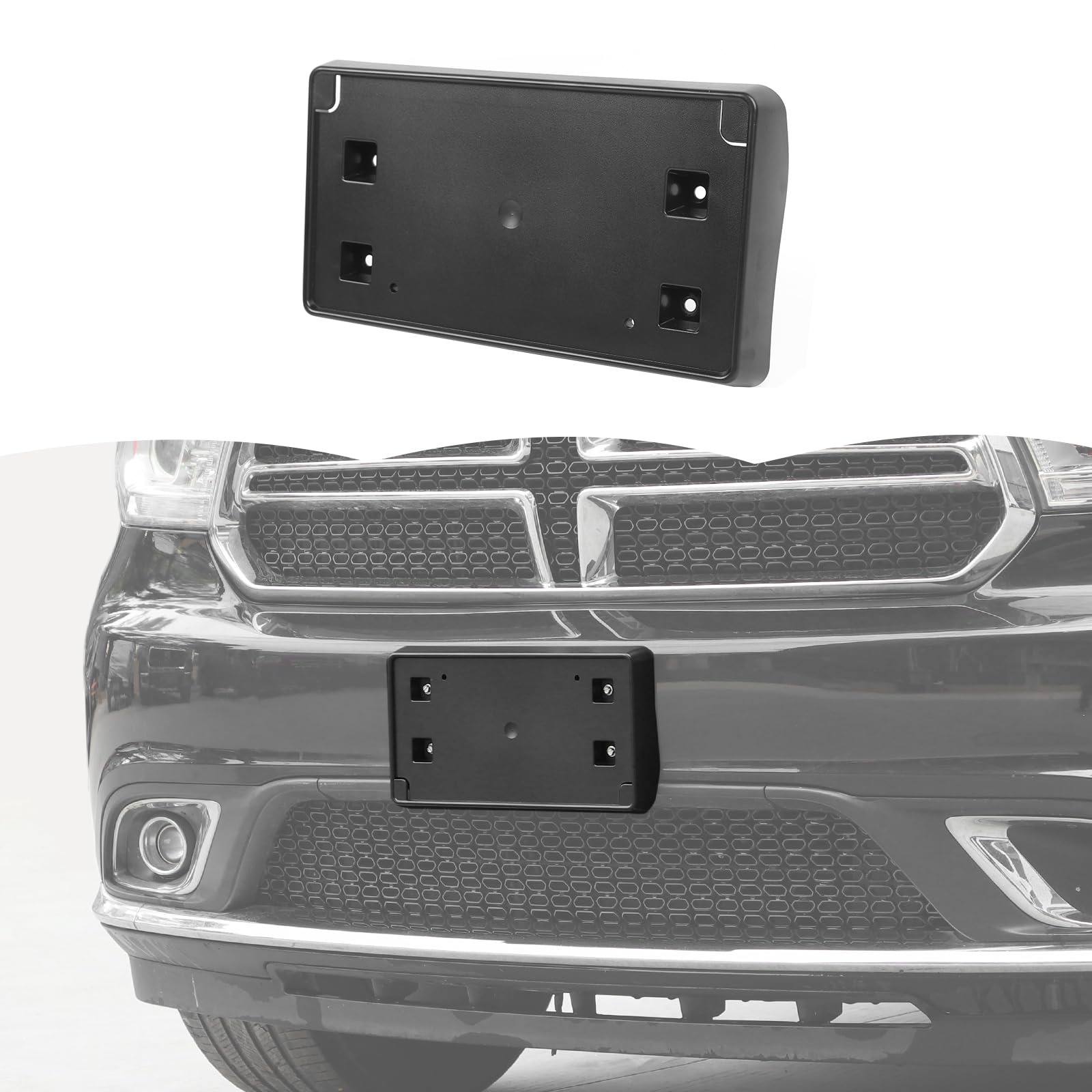 RT-TCZ License Plate Holder Front License Plate Frame Mount Bracket Accessories Compatible with Dodge Durango 2014-2020