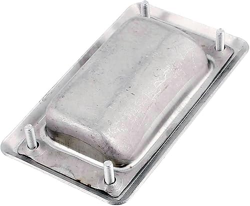 Miniatura 2 de Paquete de 2 manijas ocultas empotradas de acero inoxidable para muebles, cuadradas, empotradas, para puerta, cajón, armario, puerta corrediza (S)