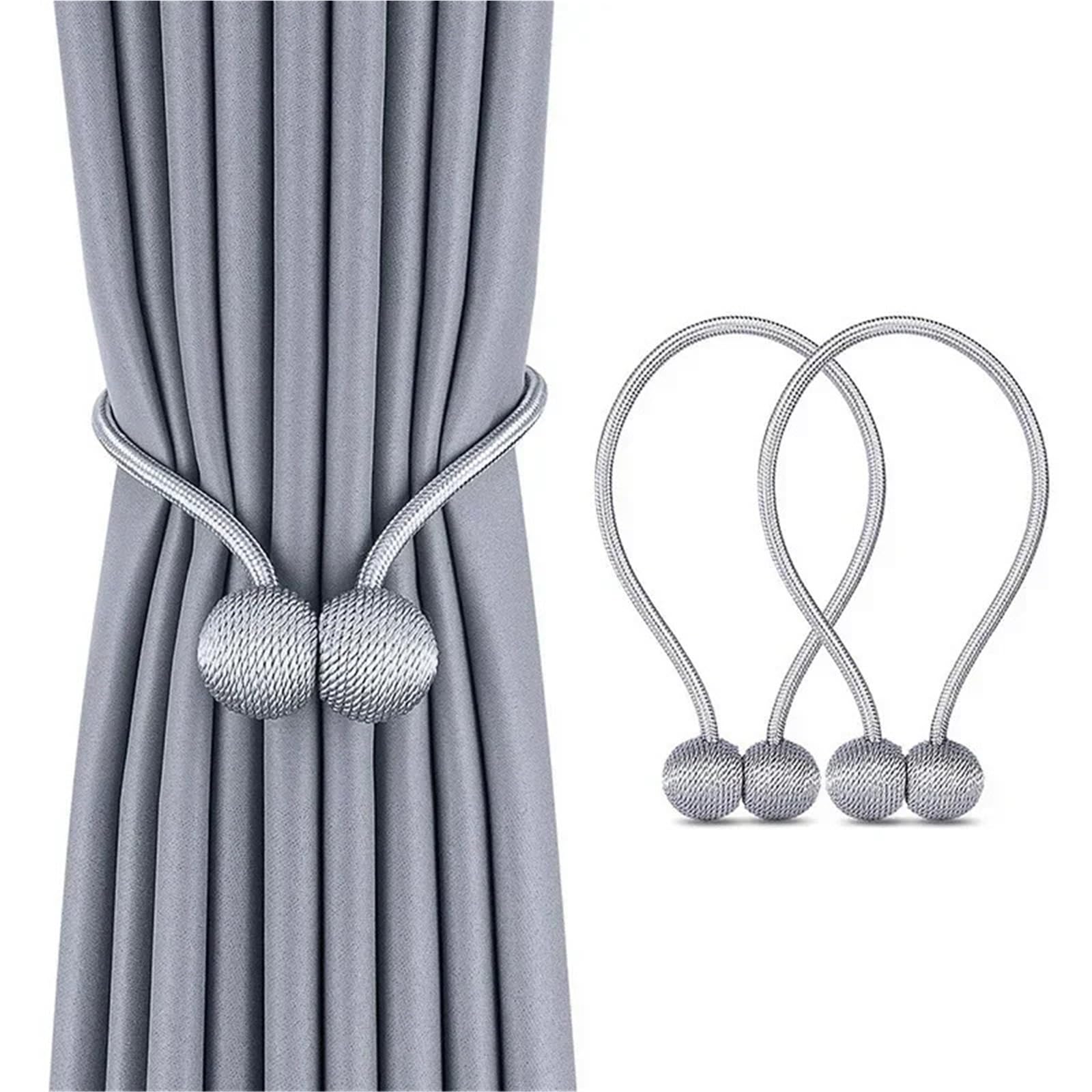 LYVQZPWLRLes rideaux magnétiques, Embrasses de rideaux magnétiques, clips de rideaux, sans perforation, accessoires de rideaux modernes, boule magnétique en perles, accessoires de décoration for la ma