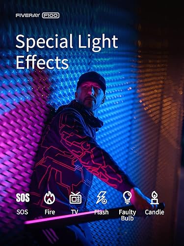 Miniatura 6 de ZHIYUN Varita de luz LED F100 RGB de 100 W con adaptador de corriente, iluminación de fotografía portátil regulable para conferencias de estudio