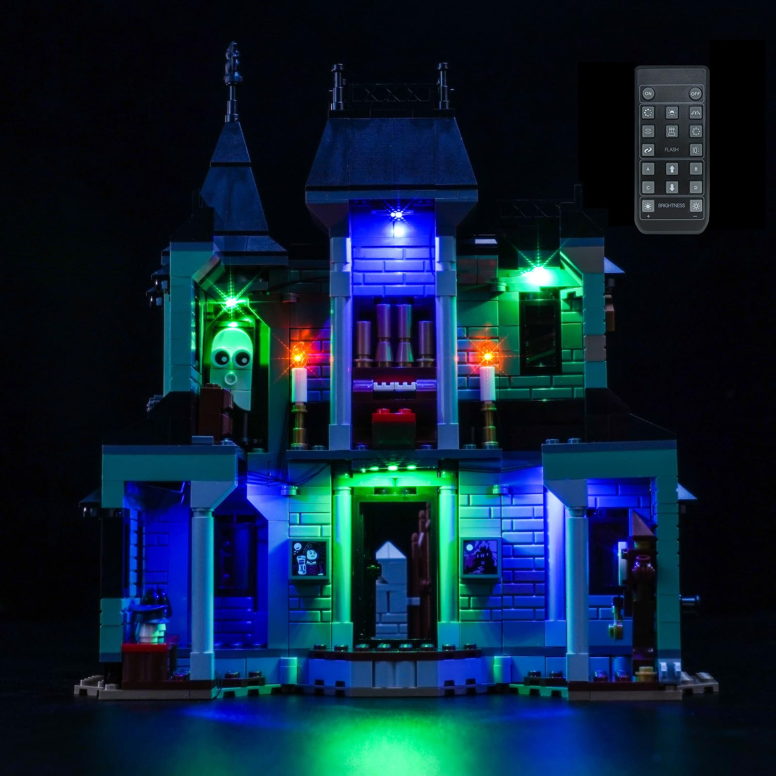 BrickBling Remote Control Led Light Set Compatible with Lego Haunted Mansion 31167 (No Model)