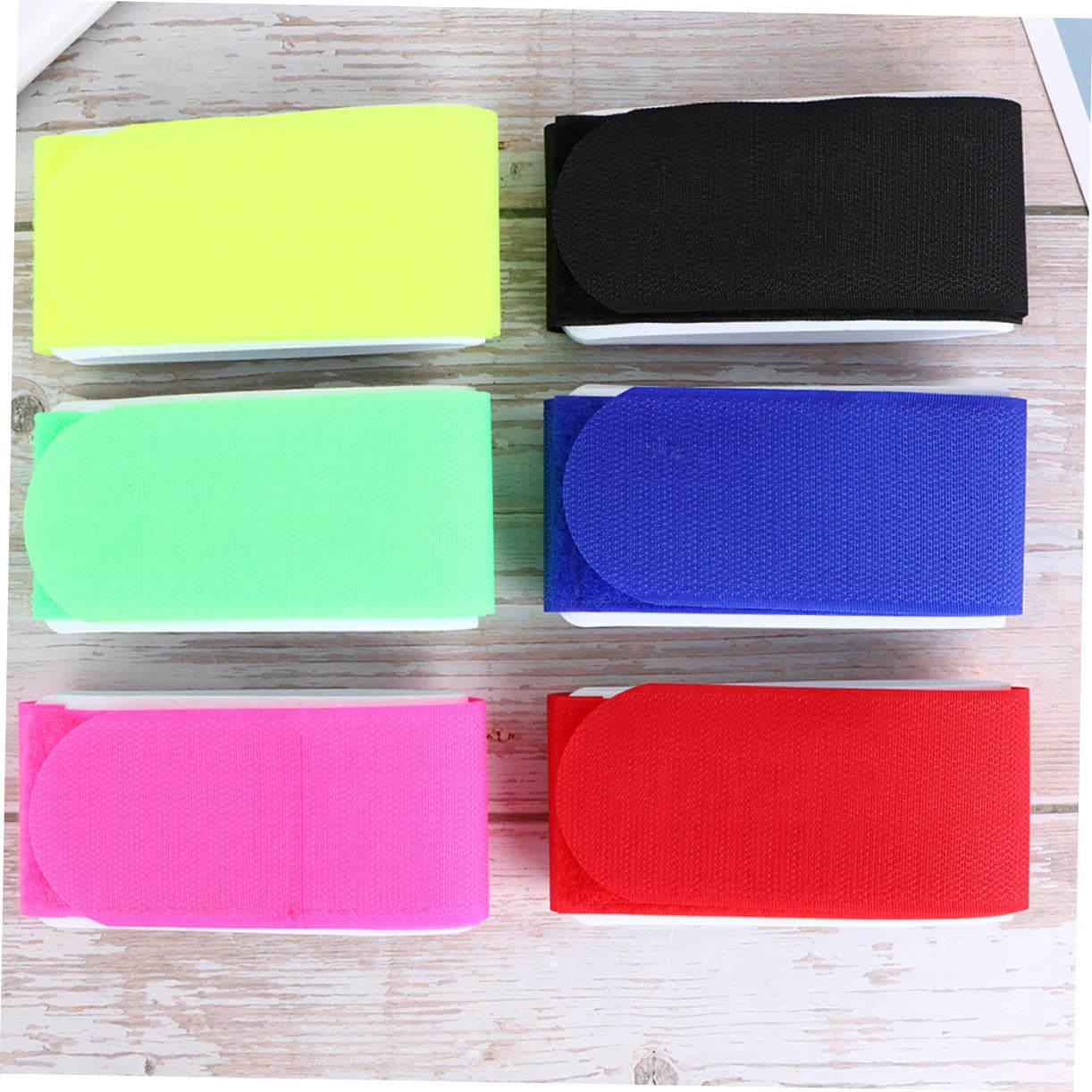 BRIGHTFUFU 10pcs Ski Straps for Bindings Snowboard Fixing Straps Snowboard Accessories Random Color