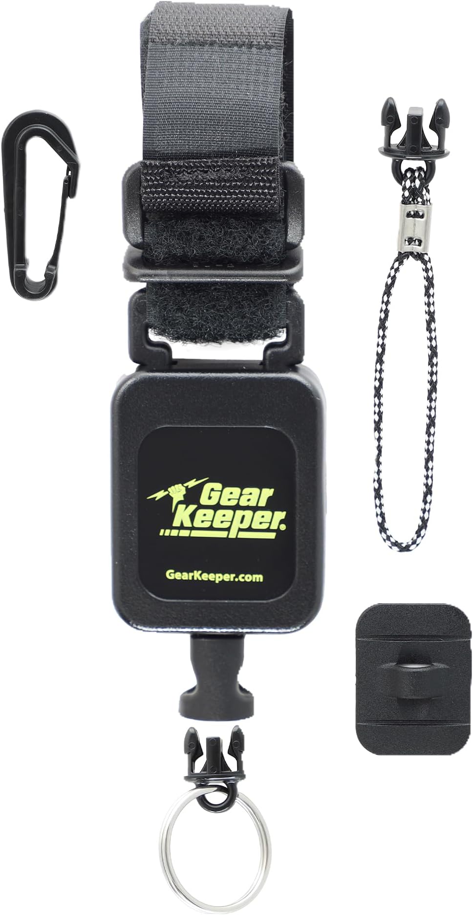 Gear Keeper Deluxe Instrument Tether - Retractable Tether With Combo Mounting - Ideal For Fishing Tools, Hunting Accessories & Tactical Gear - 32” Extension, 9oz. Retraction - USA Made
