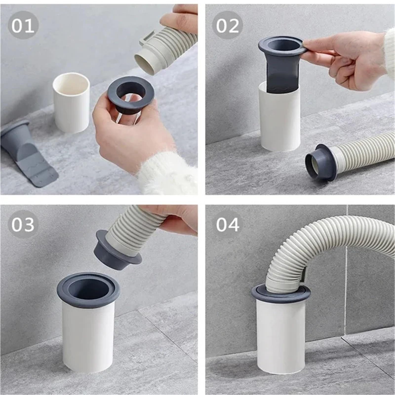 NúCleo De DesagüE de Suelo para Ducha Filtro Central Desodorante for Drenaje de alcantarillado Silicona(Dark Gray)