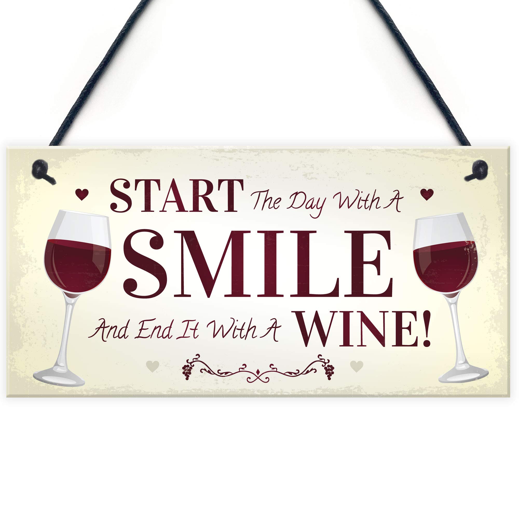 Funny Wine Gift Hanging Kitchen Bar Plaque Wine Lover Gift Alcohol Gift For Friend