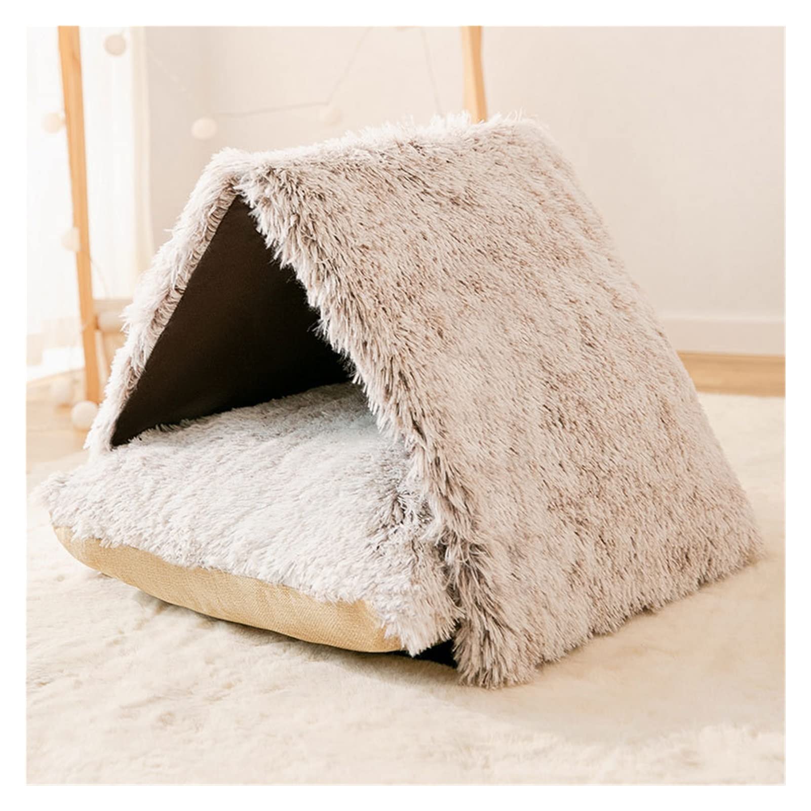 N/A Thickened Cat Nest Closed Four Seasons Universal Pet Nest Cats Hammock Cats Tree House Cats Tent (Color : A, Size : One size)