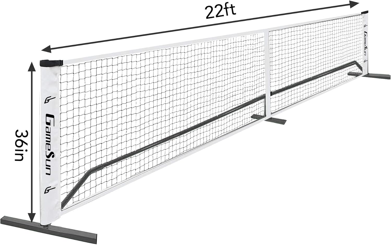 Complete Pickleball net Set for Outdoor, Indoor, Backyard use, Includes Metal Frame, 22 Feet PE net, Paddles, Balls,Carry Bag