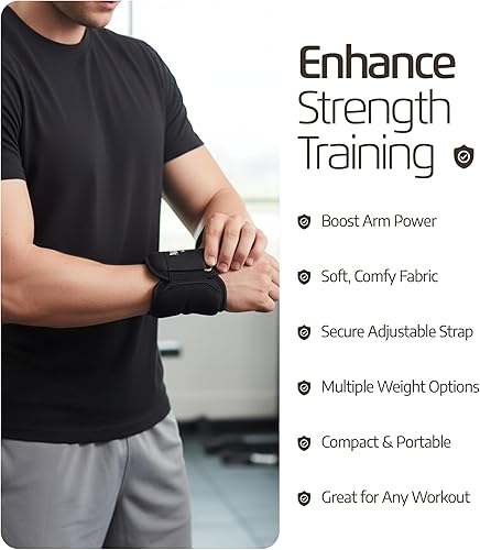 Miniatura 5 de LoGest Peso de muñeca con trabillas para el pulgar y cierres de  1 libra, 2 libras, 2.5 libras, 3 libras  Se vende en pares  Pesas de muñeca de