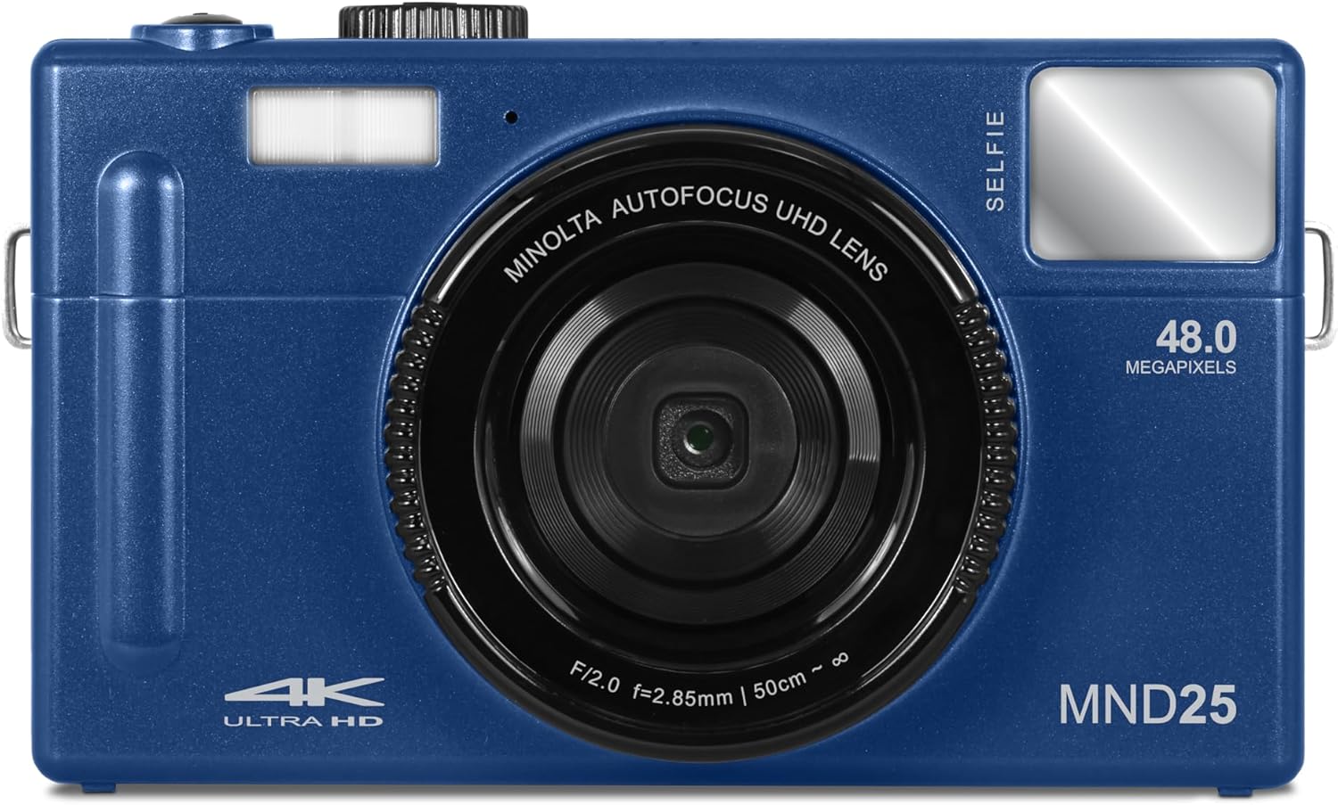 Minolta 48MP Autofocus Digital Camera with Selfie Mirror – 4K Ultra HD Video