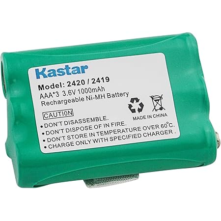 Energizer ER-P2419 Cordless Phone Battery - 3.6V 750mAh Ni-MH Replacement For AT&T & Vtech Phones